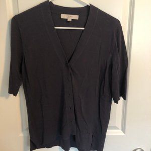 Ann Taylor Loft Short Sleeve Knit Cardigan